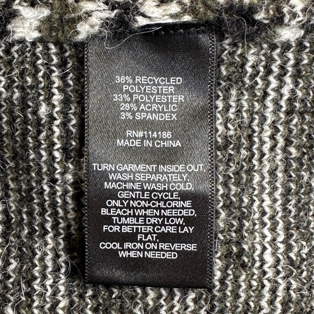 Frye Cozy Cardigan Olive Green Knit Boho Western Aztec Duster Long Sweater S - Picture 12 of 16